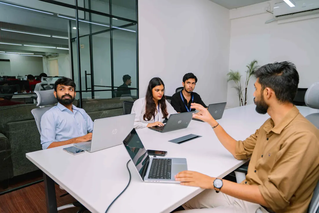 A team meeting at TAP