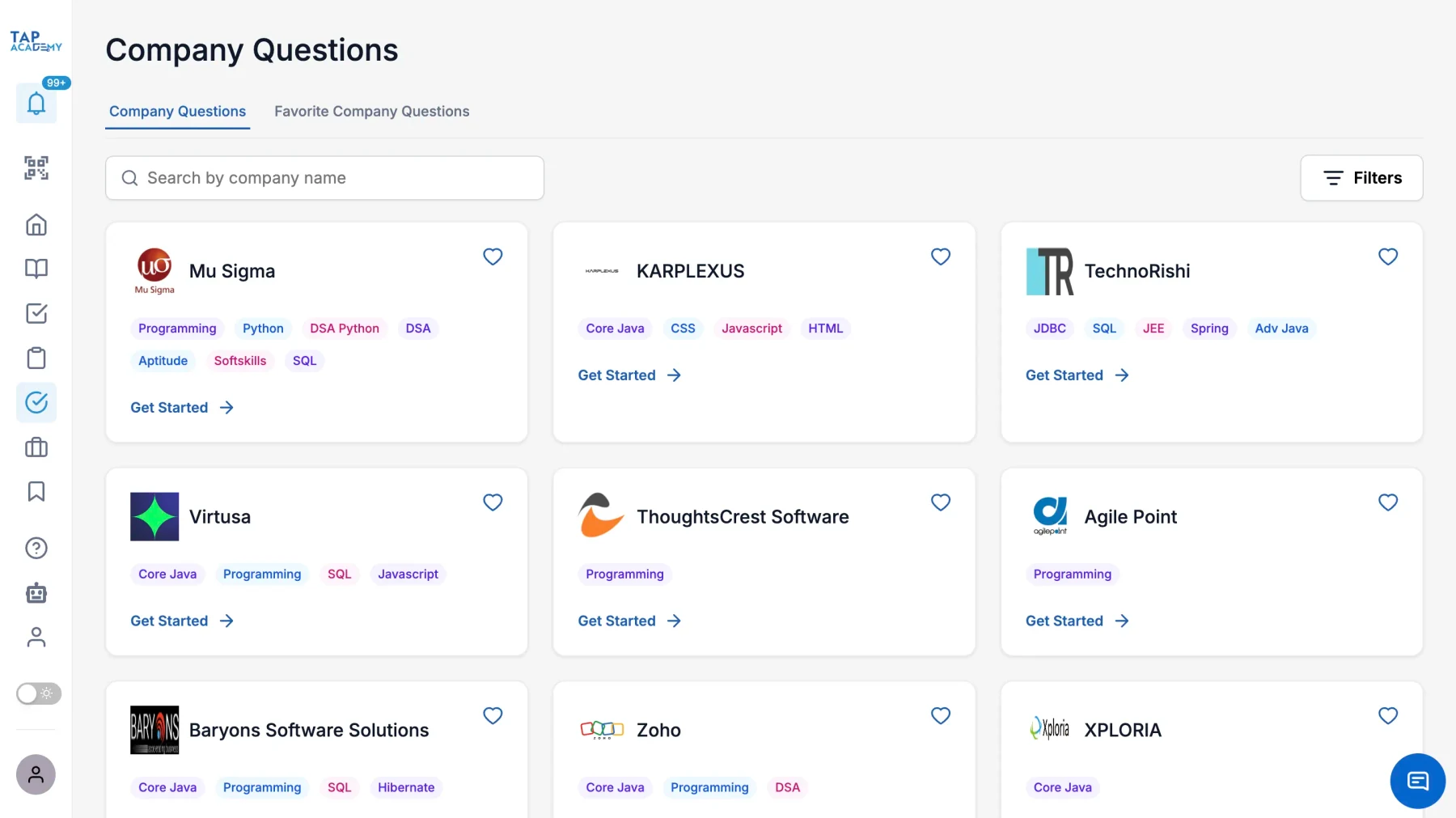 TAP LMS company questions