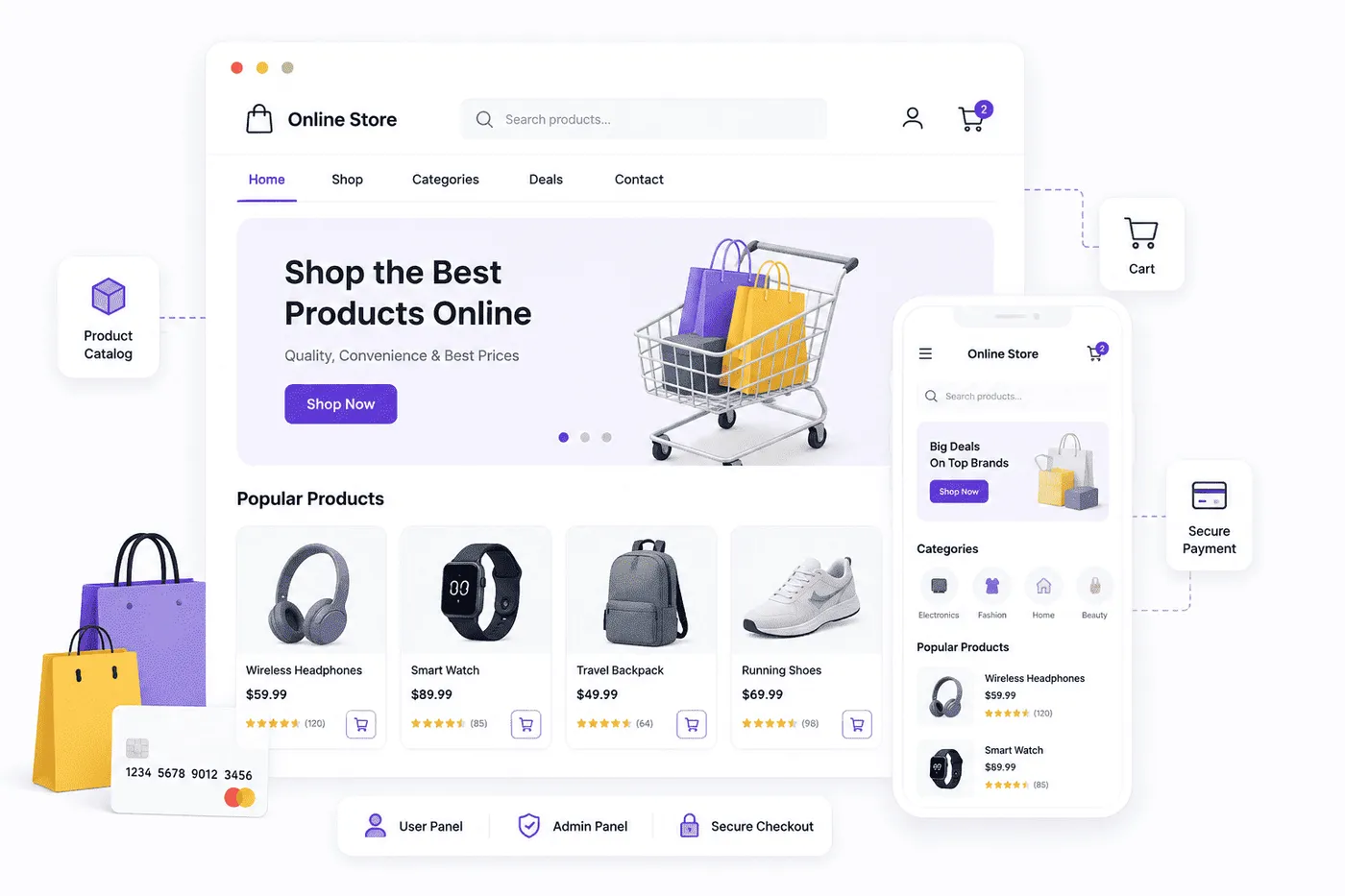 E-Commerce Website project preview