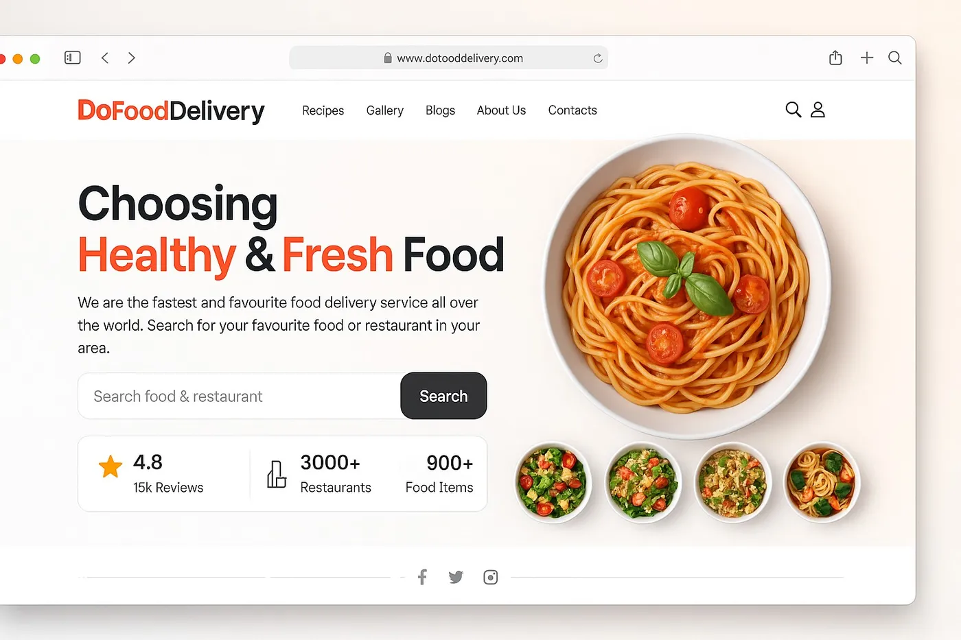 Food Delivery App project preview